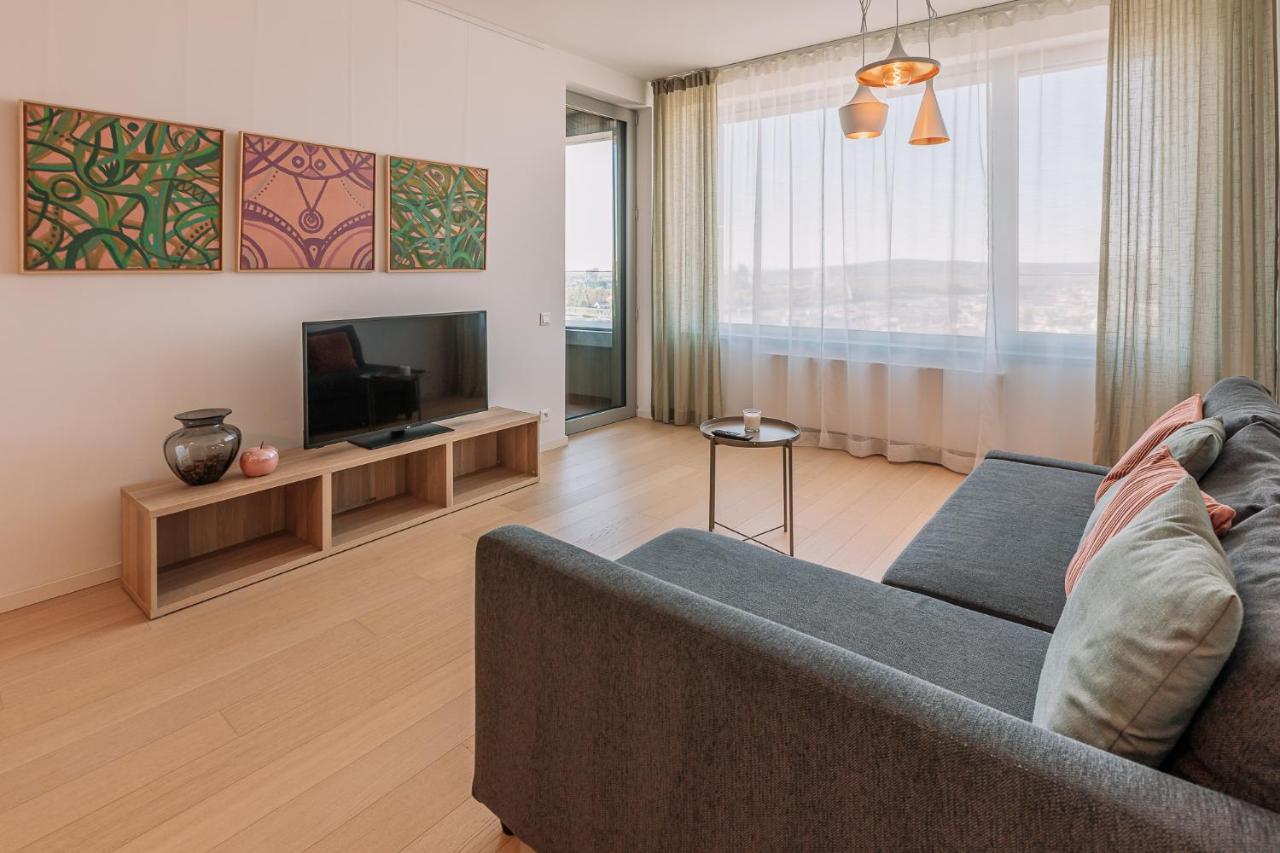 Skau Coral Residence In Sky Park 22 Floor 1Tower Panoramic View Free Parking Братислава Екстер'єр фото